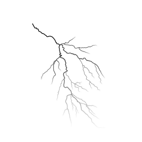 闪电轮廓 雷暴设计的元素 矢量说明Eps10 — 图库矢量图片