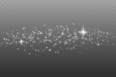 Beyaz kıvılcımlar özel ışık efekti. Vektör illüstrasyonu EPS10