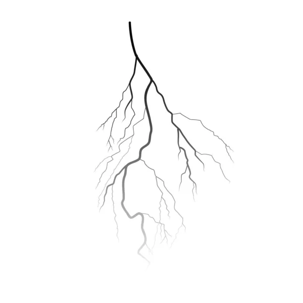稲妻のシルエット 雷雨の設計のための要素 ベクターイラスト Eps10 — ストックベクタ