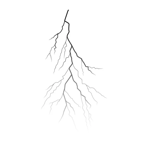闪电轮廓 雷暴设计的元素 矢量说明Eps10 — 图库矢量图片