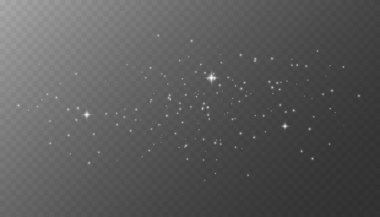 Parlak toz. Bokeh ışık efekti. Parıldayan Toz. Bokeh Işıkları. Bayram Tasarımı. Beyaz png tozu ışığı. Kıvılcım örtüsü. Vektör uzay yıldızları png. Şeffaf üzerinde parlayan yıldızlar