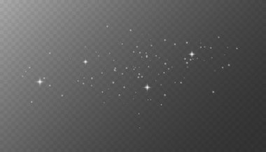 Parlak toz. Bokeh ışık efekti. Parıldayan Toz. Bokeh Işıkları. Bayram Tasarımı. Beyaz png tozu ışığı. Kıvılcım örtüsü. Vektör uzay yıldızları png. Şeffaf üzerinde parlayan yıldızlar