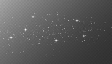 Parlak toz. Bokeh ışık efekti. Parıldayan Toz. Bokeh Işıkları. Bayram Tasarımı. Beyaz png tozu ışığı. Kıvılcım örtüsü. Vektör uzay yıldızları png. Şeffaf üzerinde parlayan yıldızlar