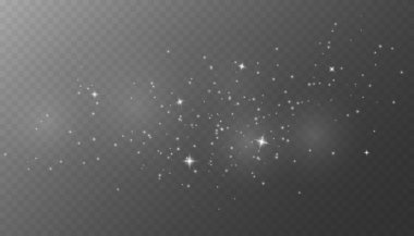 Parlak toz. Bokeh ışık efekti. Parıldayan Toz. Bokeh Işıkları. Bayram Tasarımı. Beyaz png tozu ışığı. Kıvılcım örtüsü. Vektör uzay yıldızları png. Şeffaf üzerinde parlayan yıldızlar