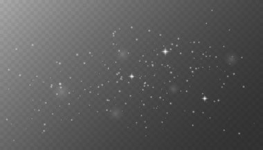Parlak toz. Bokeh ışık efekti. Parıldayan Toz. Bokeh Işıkları. Bayram Tasarımı. Beyaz png tozu ışığı. Kıvılcım örtüsü. Vektör uzay yıldızları png. Şeffaf üzerinde parlayan yıldızlar