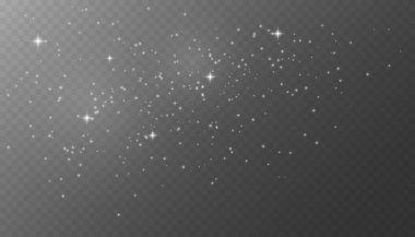 Parlak toz. Bokeh ışık efekti. Parıldayan Toz. Bokeh Işıkları. Bayram Tasarımı. Beyaz png tozu ışığı. Kıvılcım örtüsü. Vektör uzay yıldızları png. Şeffaf üzerinde parlayan yıldızlar