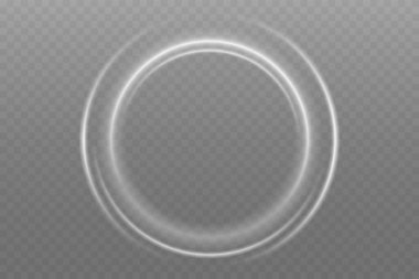 Parlak Dalga Hareketli Parlak Spiral Işık Dönüşü, Beyaz Parlayan Parçacıklar. Parlak gümüş neon halka çerçeve. Açık beyaz Twirl. Beyaz çizginin kıvrımlı ışık etkisi. Soyut lüks beyaz ışık