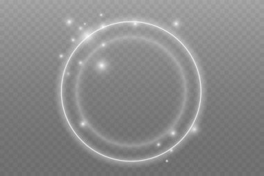 Parlak Dalga Hareketli Parlak Spiral Işık Dönüşü, Beyaz Parlayan Parçacıklar. Parlak gümüş neon halka çerçeve. Açık beyaz Twirl. Beyaz çizginin kıvrımlı ışık etkisi. Soyut lüks beyaz ışık