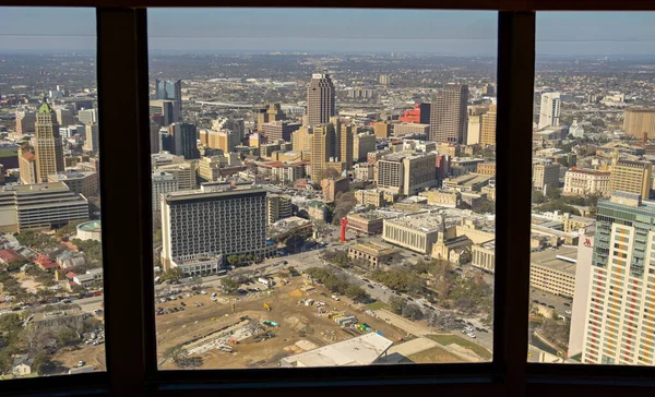 San Antonio Texas Usa February 2023 Aerial View City Frame — стоковое фото