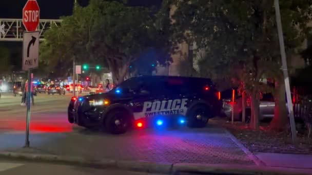 Miami Florida Diciembre 2023 Vehículo Patrullero 4X4 Del Departamento Policía — Vídeo de stock