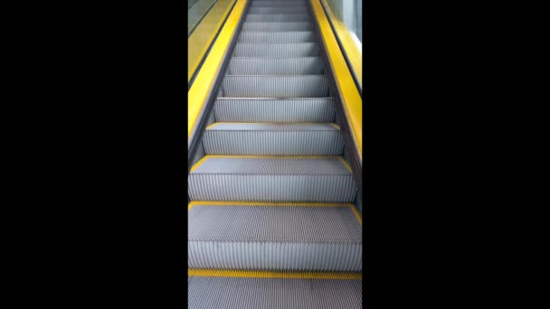 Moving Steps Escalator — Stock Video