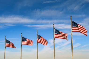 Amerika Birleşik Devletleri 'nin ulusal bayrağı, Yıldızlar ve Çizgiler. Kimse yok..