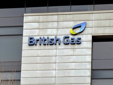 Cardiff, Wales, İngiltere - 13 Şubat 2025: Cardiff şehir merkezindeki British Gas saldırılarının dış görünümü