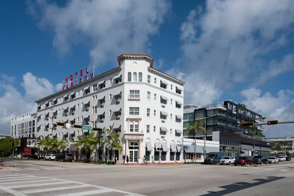 Stock image Miami Beach, Florida - April 1, 2023 - Hotel Variety on Alton Road in Miami Beach, Florida on sunny April morning.