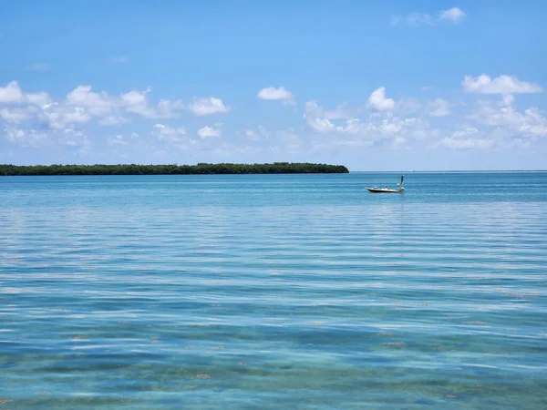 Pescador Pisos Distantes Tavernier Key Florida Keys Florida Tarde Soleada — Foto de Stock