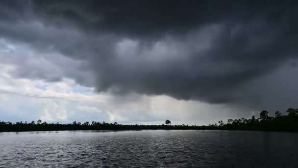 Lapso Tempo Nuvens Tempestade Formando Atmosfera Instável Acima Pine Glades — Vídeo de Stock