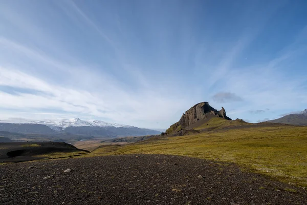 Ейнкірхен Юнікорн Гора Природному Заповіднику Фіаллабад Ісландія Під Сонячним Осіннім — стокове фото