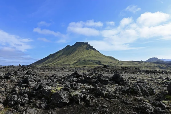 Ηφαίστειο Λιβάδια Λάβας Του Φυσικού Καταφυγίου Fjallabak Στα Ισλανδικά Υψίπεδα — Φωτογραφία Αρχείου