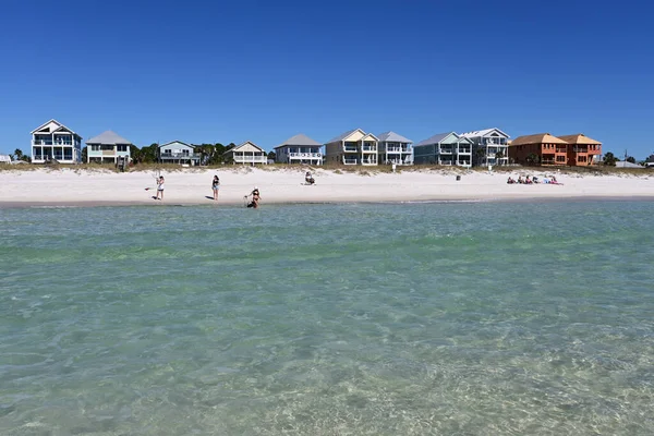 Panama City Beach Florida November 2023 People Enjoying Beach Houses Stock Photo