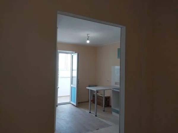 Moderne Rénovation Minimaliste Appartement Dans Nouveau Bâtiment — Photo