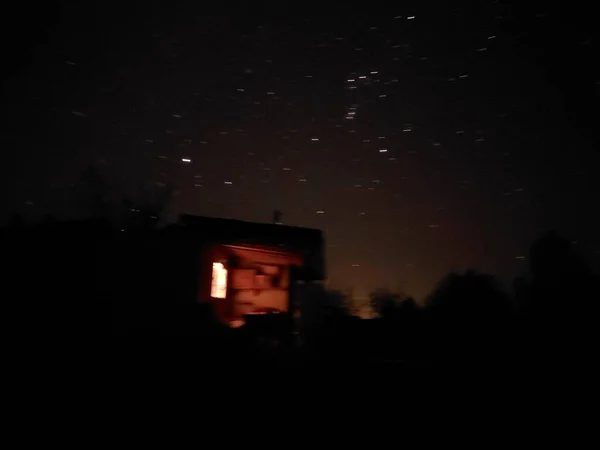 Vacker Natthimmel Med Stjärnorna — Stockfoto