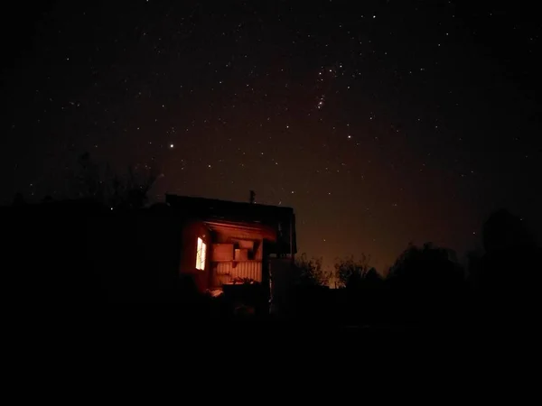 Красивое Ночное Небо Звездами — стоковое фото