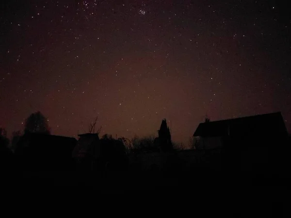 Gyönyörű Éjszakai Égbolt Csillagokkal — Stock Fotó