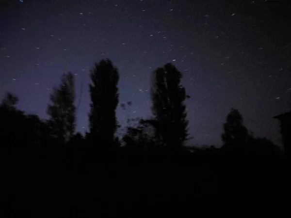 Schöner Nachthimmel Mit Den Sternen — Stockfoto