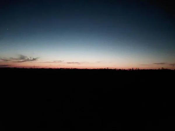 Ochtend Nacht Panorama Van Een Dageraad — Stockfoto