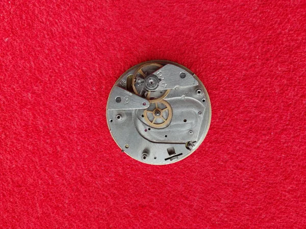 Detalhes Mecânica Manual Relógios — Fotografia de Stock