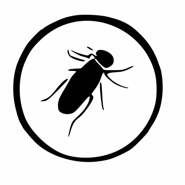 害虫駆除会社のロゴ 制御を害虫 — ストック写真