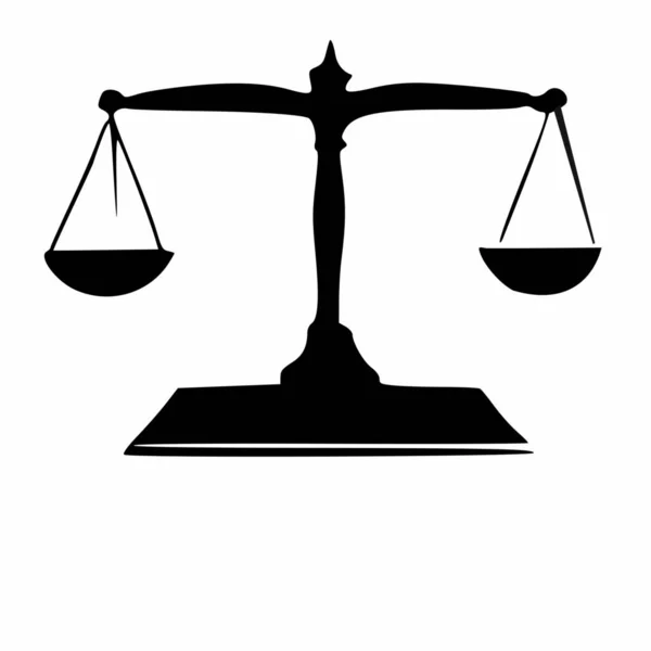Avukatlık Bürosu Terazinin Logosu — Stok fotoğraf