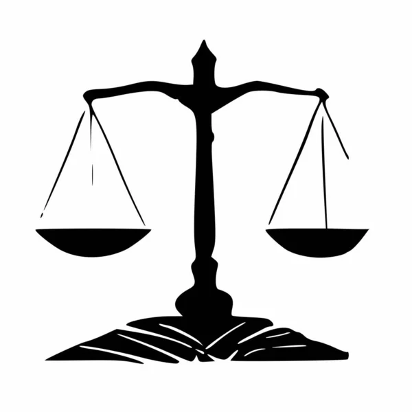Advokátní Kancelář Logo Stupnice — Stock fotografie