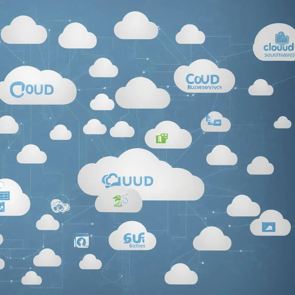 Cloud Softwaredienste Für Das Geschäft Des Unternehmens — Stockfoto