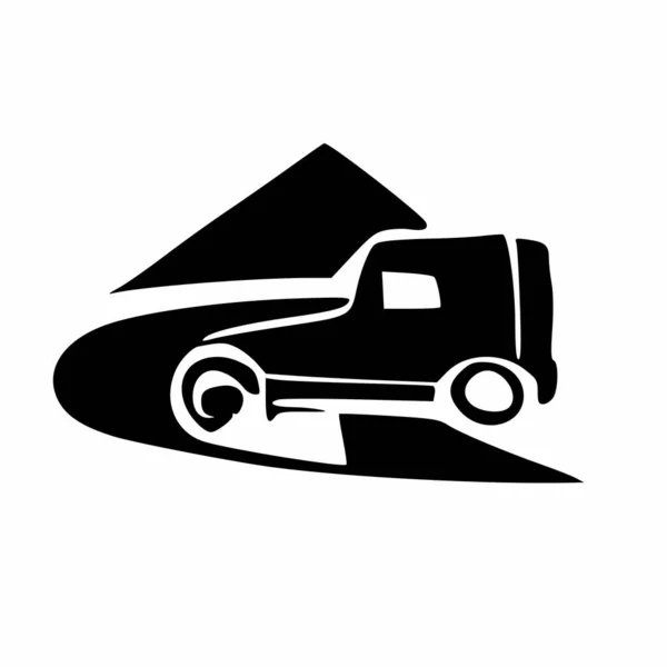 Логотип Транспортної Компанії Здійснення Вантажних Перевезень — стокове фото