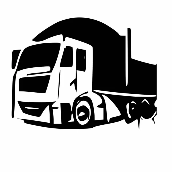 Λογότυπο Της Εταιρείας Μεταφορών Για Την Υλοποίηση Της Μεταφοράς Φορτίου — Φωτογραφία Αρχείου