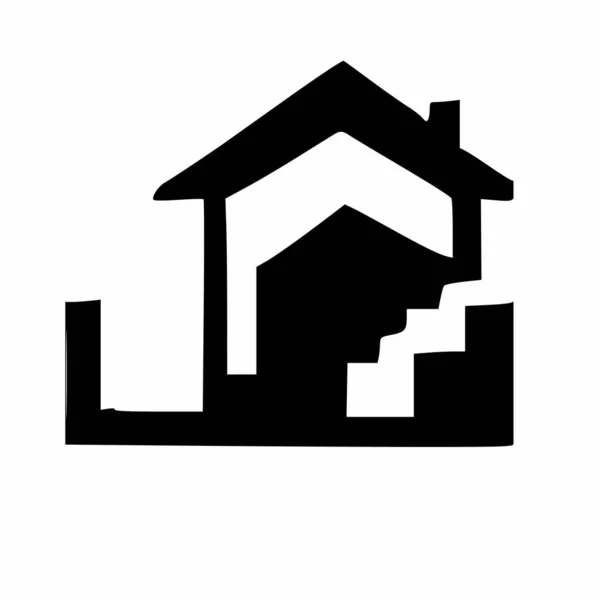 Vastgoedontwikkeling Het Logo Van Dienstverlenende Onderneming — Stockvector