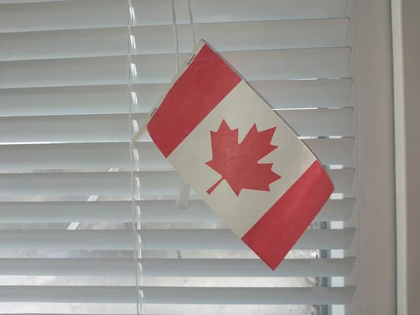 Canada country flag in the winter season