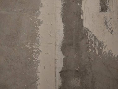 Yeni bir dairedeki duvar macununun dokusu.