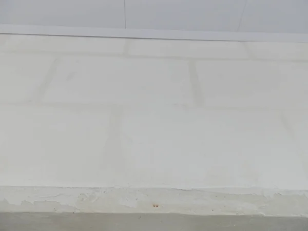 Утеплення Облицювання Плитами Балкона Багатоквартирному Будинку — стокове фото