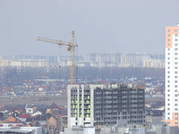 Kyiv Ukraine Maart 2023 Panoramisch Uitzicht Het Huis — Stockfoto