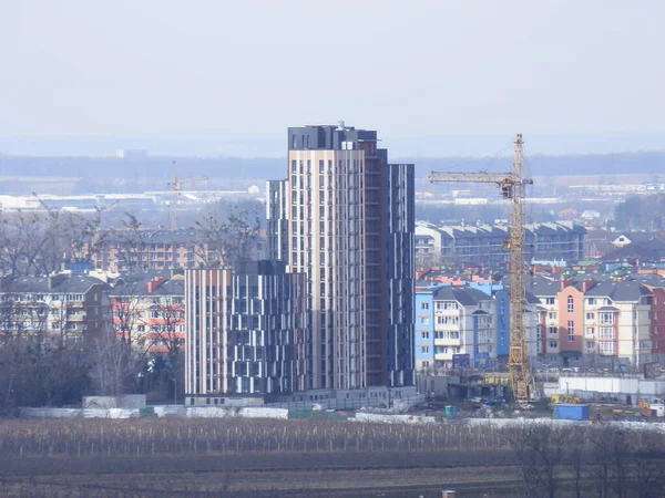 Kyiv Ukraine Mars 2023 Panoramautsikt Över Ett Hus — Stockfoto