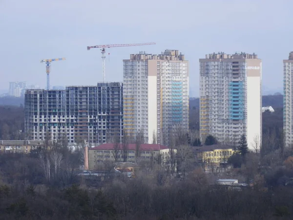 Киев Украина Марта 2023 Панорамный Вид Дом — стоковое фото