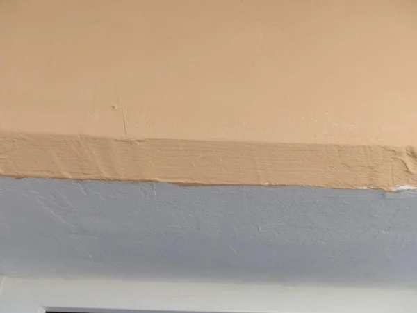 Βαφή Εσωτερικό Ακρυλικό Χρώμα Στους Τοίχους Κατά Την Ανακαίνιση — Φωτογραφία Αρχείου