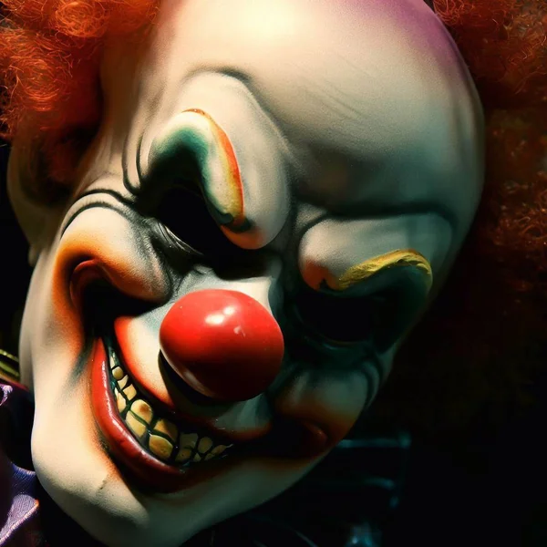 Голова Улыбающегося Веселого Клоуна — стоковое фото