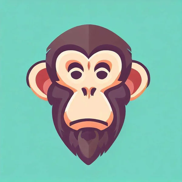 Önüne Bak Maymun Kafa — Stok fotoğraf