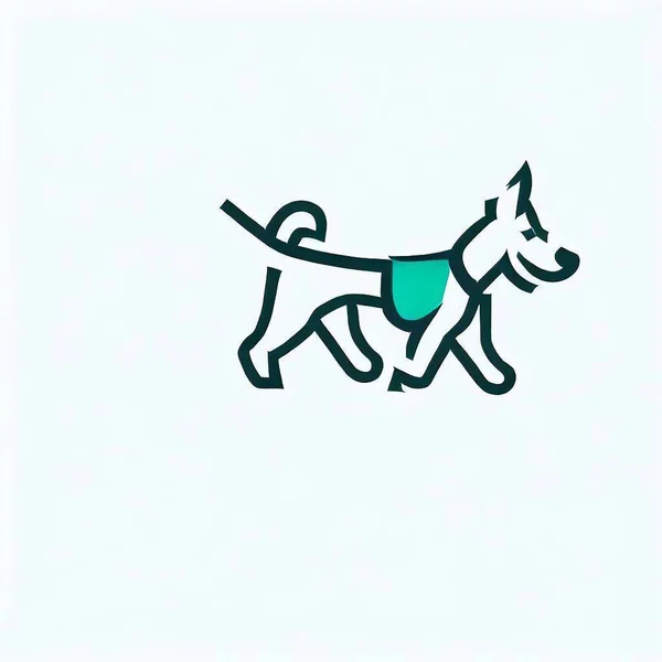 Dog Walking Service Needs Logo Design — Stock Photo, Image