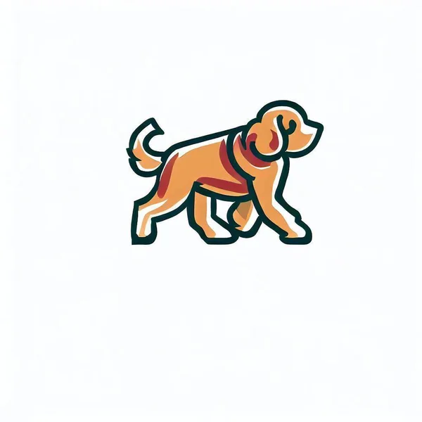 Servicio Paseos Para Perros Necesita Diseño Del Logotipo —  Fotos de Stock