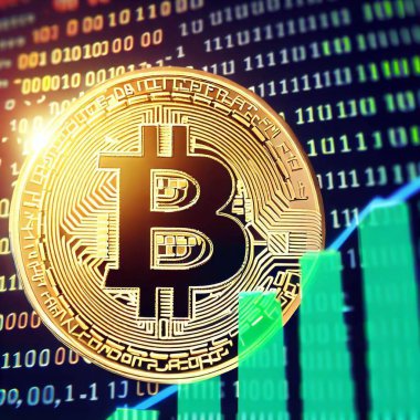 Bitcoin döviz kuru büyüyen bir grafiktir