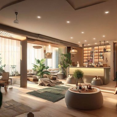 Apartman iç dizayn projesi.